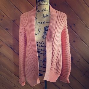 GAP Cable Knit Open Front Cardigan